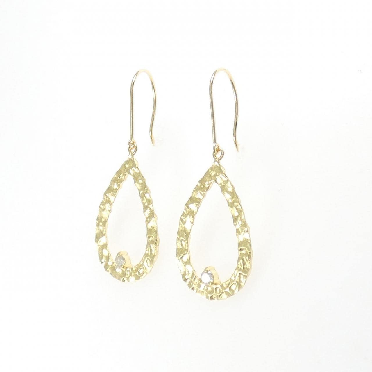 K18YG ダイヤモンド ピアス 0.12CT