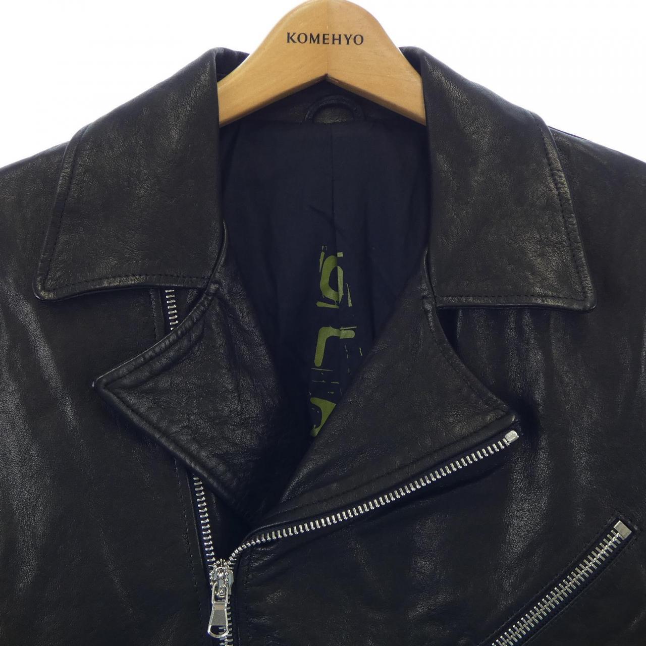 ブランシュール blancheur レザーライダースジャケット