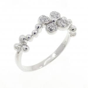 K18WG ダイヤモンド リング 0.10CT