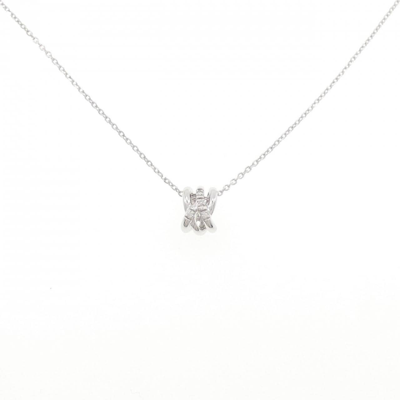 K10WG ダイヤモンド ネックレス 0.03CT