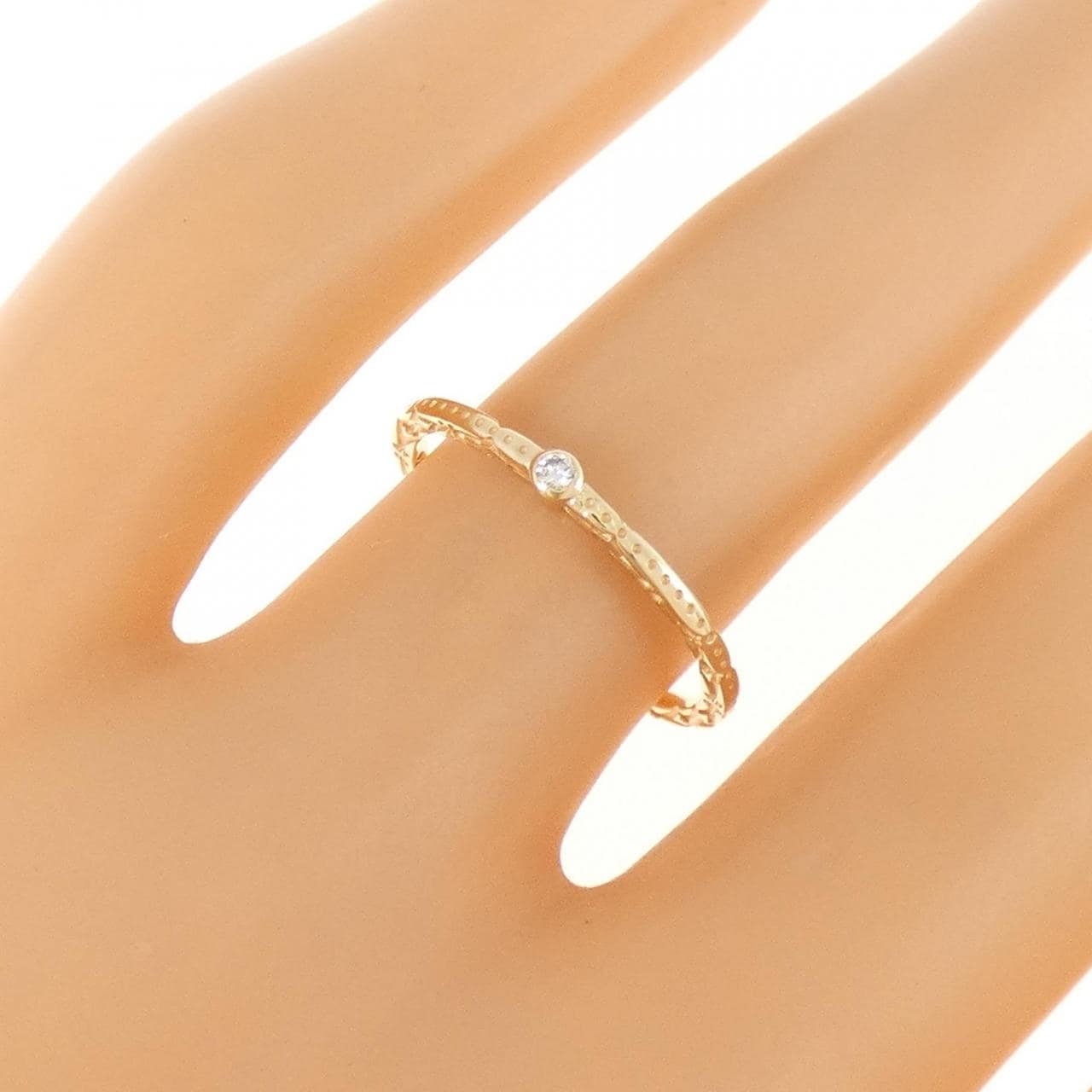 アガット ダイヤモンド リング 0.01CT