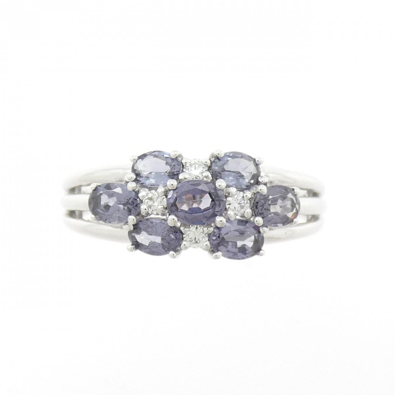 K18WG ガーネット リング 1.30CT