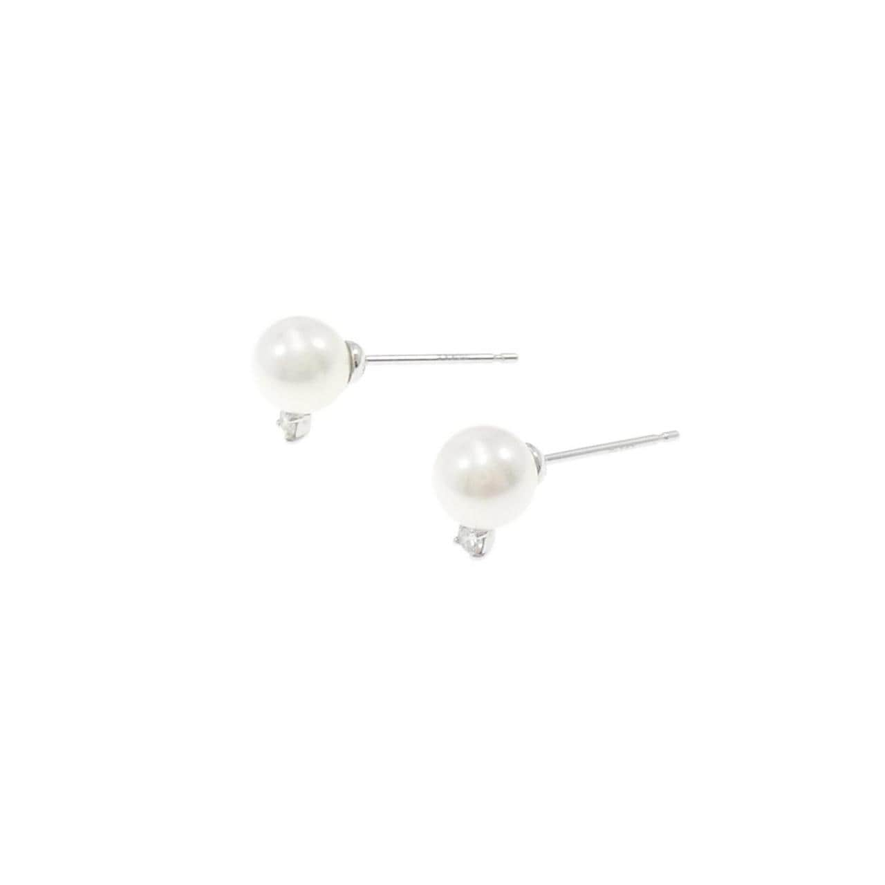 【新品】PT アコヤパール ピアス 6.0mm