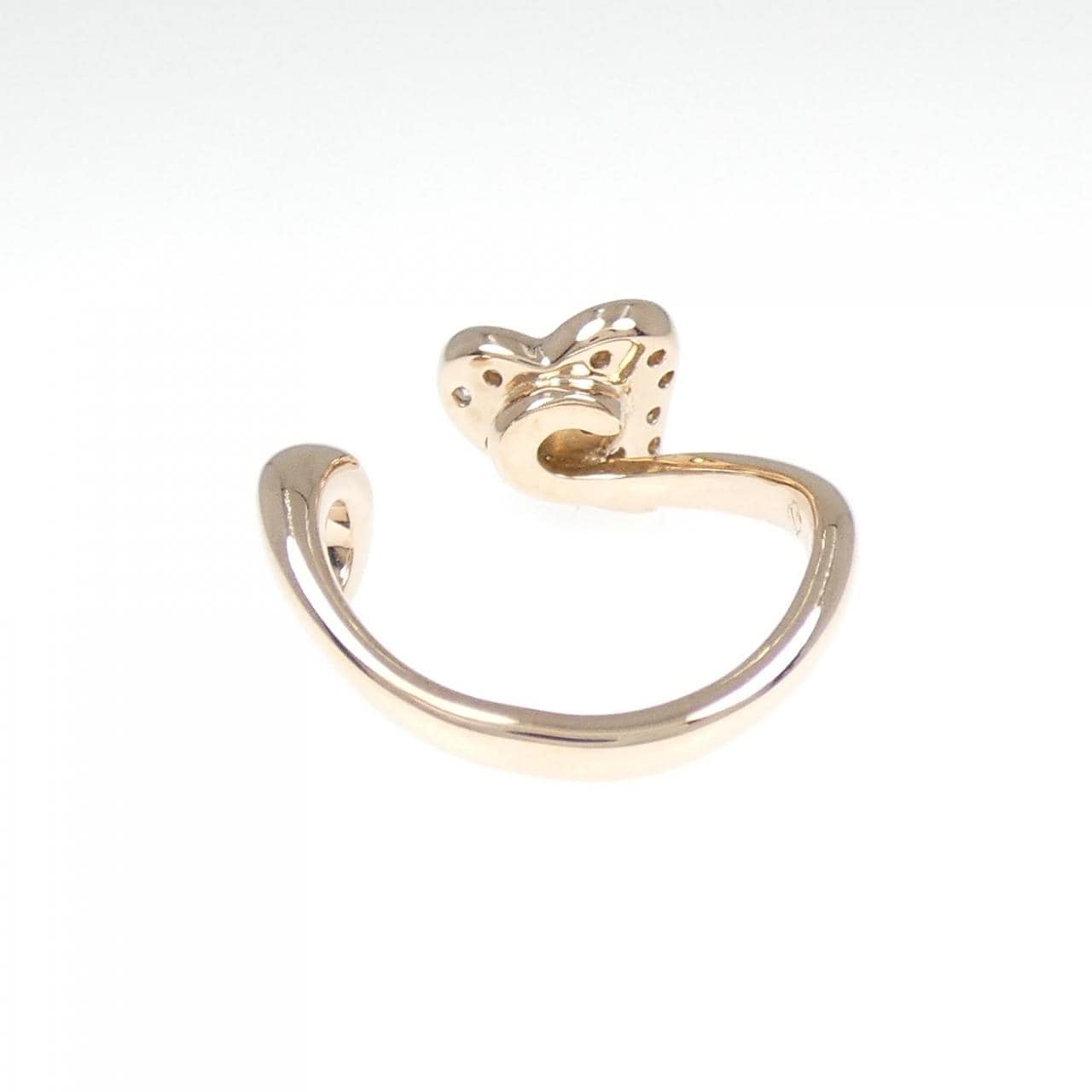 K18PG ハート ダイヤモンド リング 0.29CT