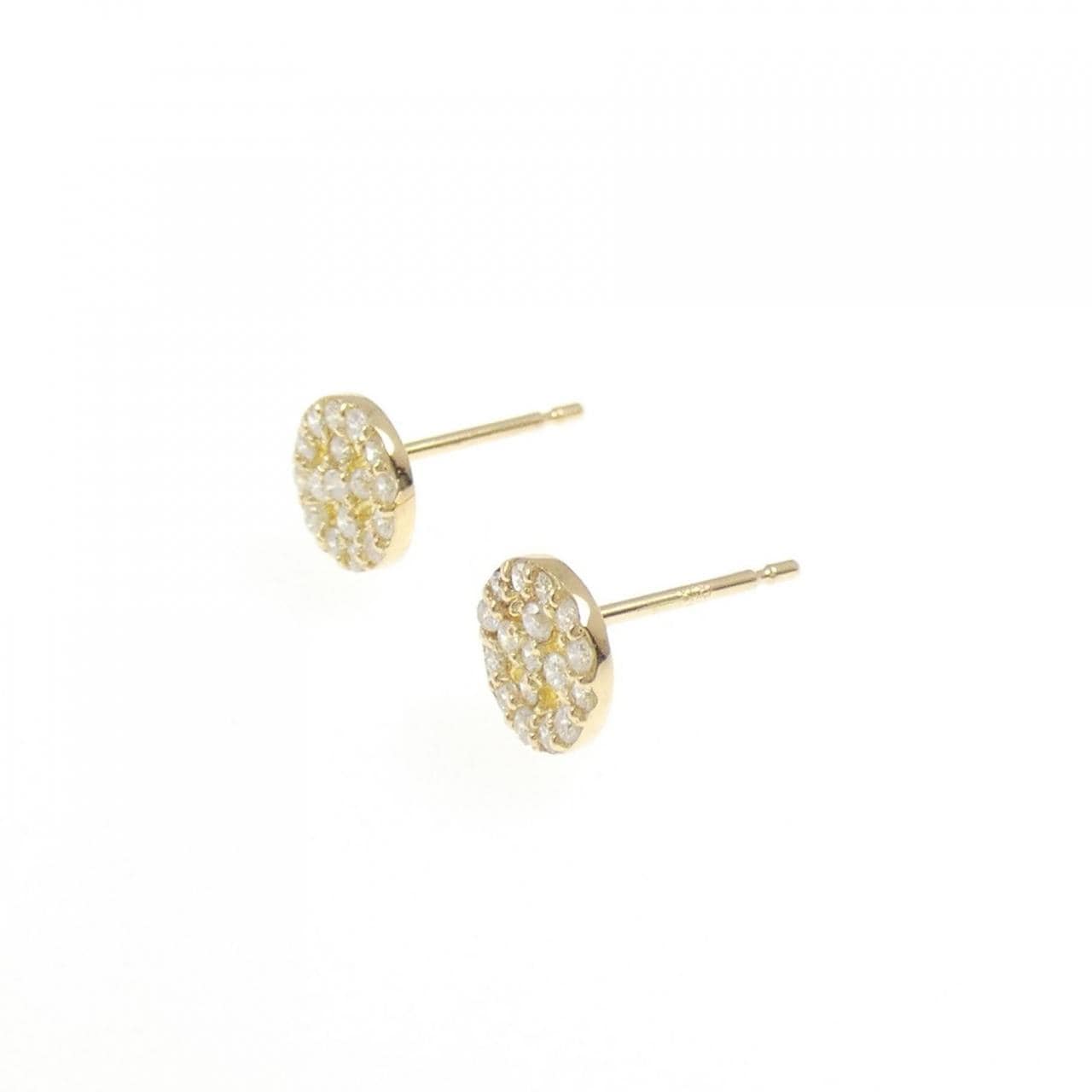 [再加工款] K18YG鑽石耳環0.20CT