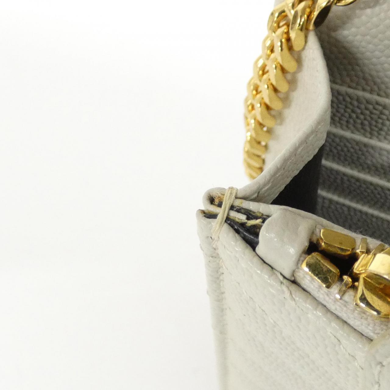 サンローラン 393953 BOW01 チェーンウォレット