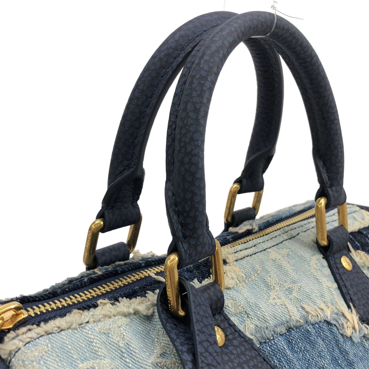 ルイヴィトン デニム ボロ ランドスケープ スピーディ バンドリエール 25cm M15276 ボストンバッグ