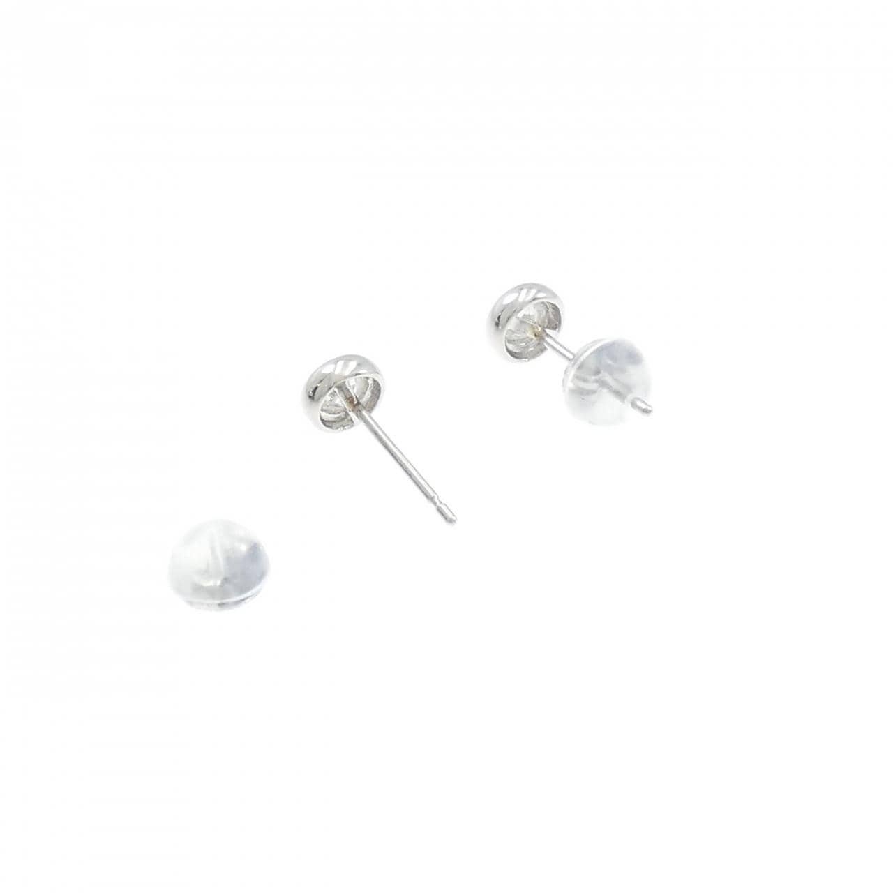 PT900 ソリティア ダイヤモンド ピアス 0.2CT