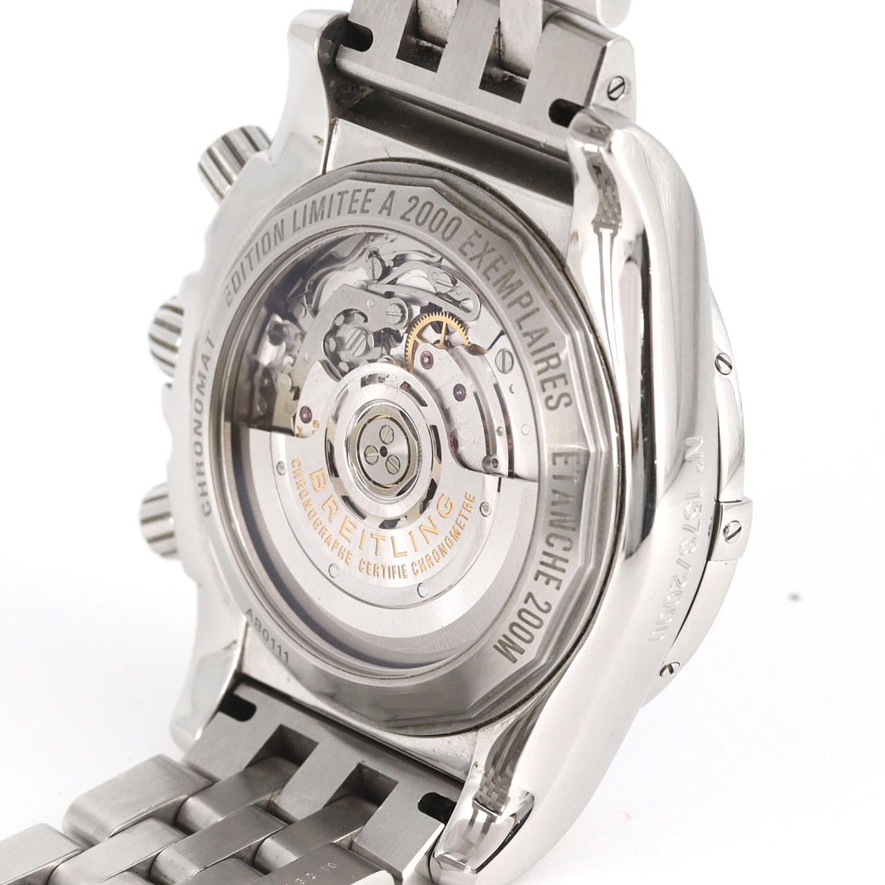 【ノーメンテナンス還元価格】ブライトリング クロノマット01 LIMITED AB0111/S013B50PS SS 自動巻