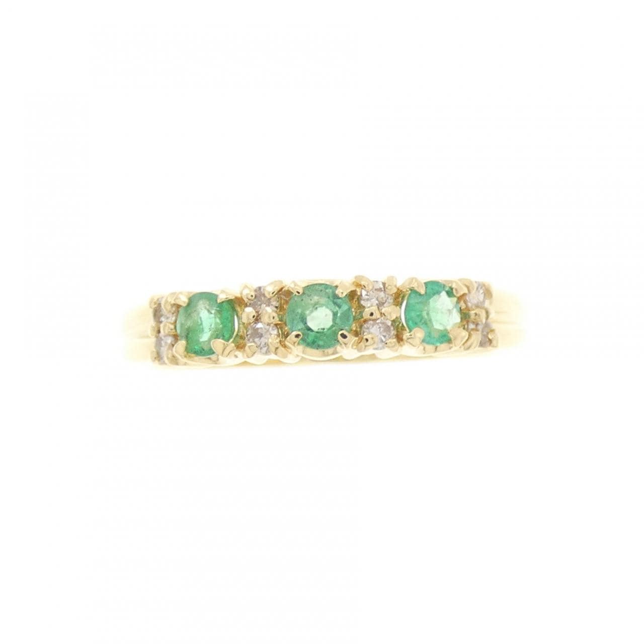 K18YG エメラルド リング 0.25CT