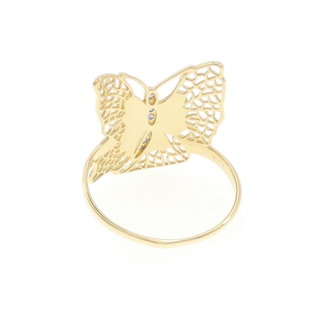 K18YG Butterfly Sapphire Ring 0.05CT