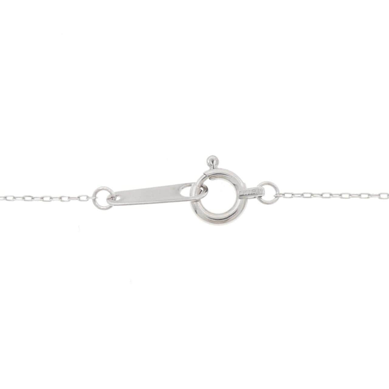 K18WG ハート ルビー ネックレス 0.23CT