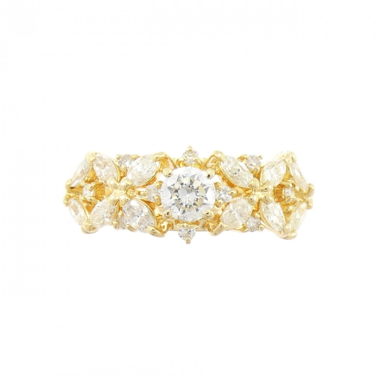 K18YG ダイヤモンド リング