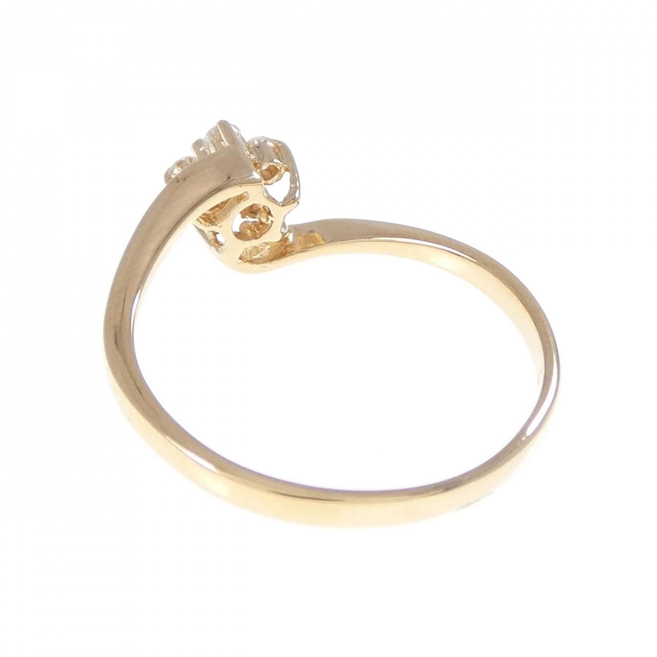 K18YG フラワー ルビー リング