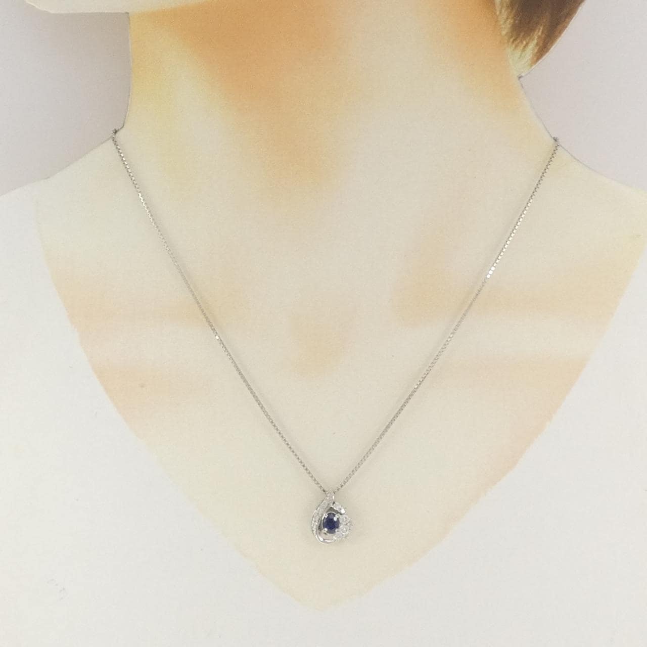 PT900/PT850 サファイヤ ネックレス 0.64CT