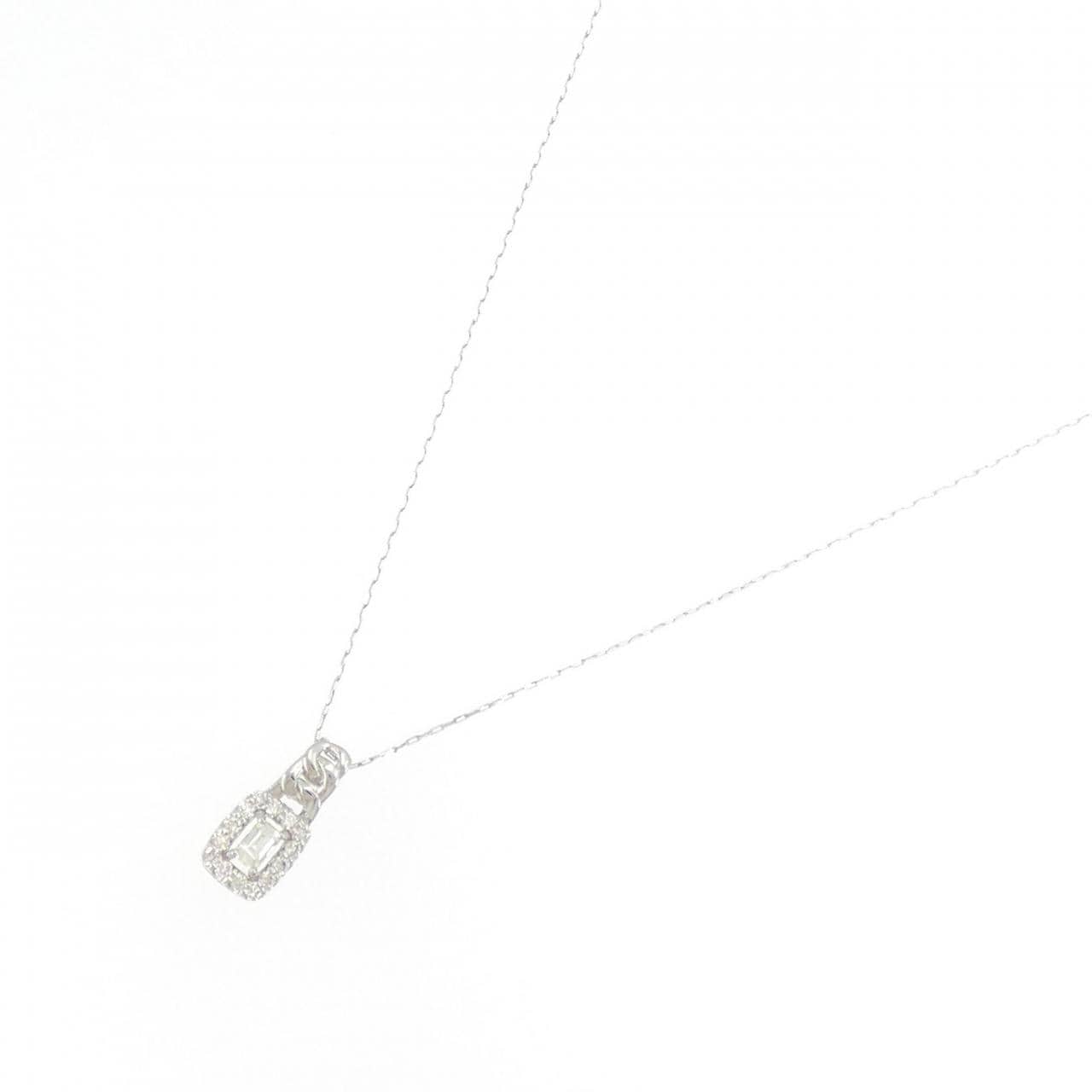 【新品】PT900/PT850 ダイヤモンド ネックレス 0.15CT