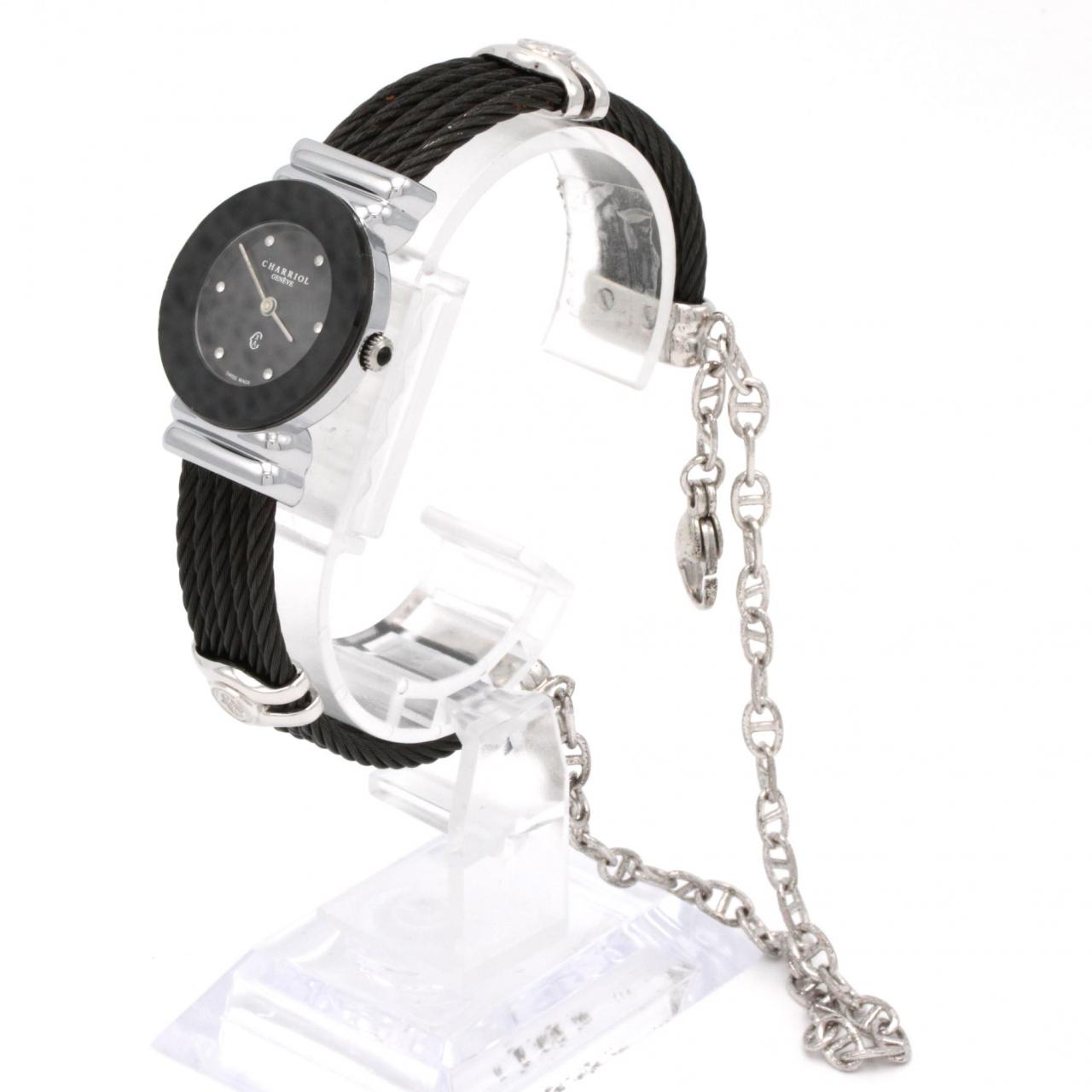 【ノーメンテナンス還元価格】フィリップシャリオール サントロペノワール･6P 028BN SS クォーツ