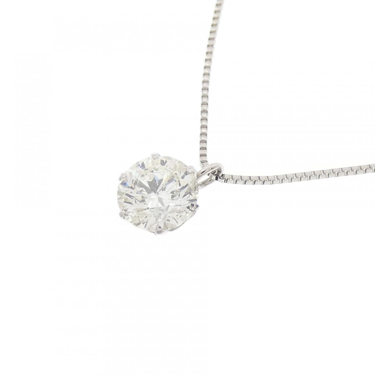 PT900/PT850 ソリティア ダイヤモンド ネックレス 0.537CT
