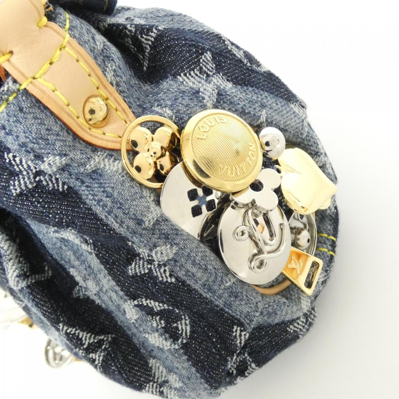 ルイヴィトン モノグラム デニム レイエ ミニ プリーティ レイエ カスタマサイズ M95332 ショルダーバッグ