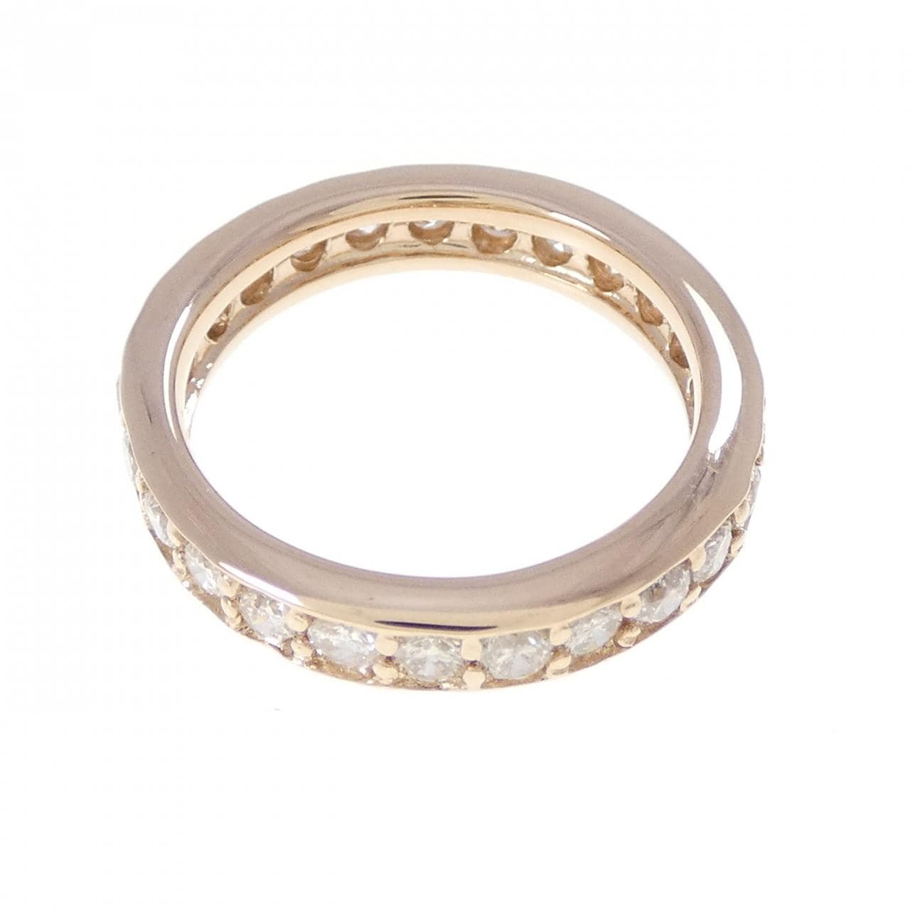 K18PG フルエタにティ ダイヤモンド リング 1.00CT