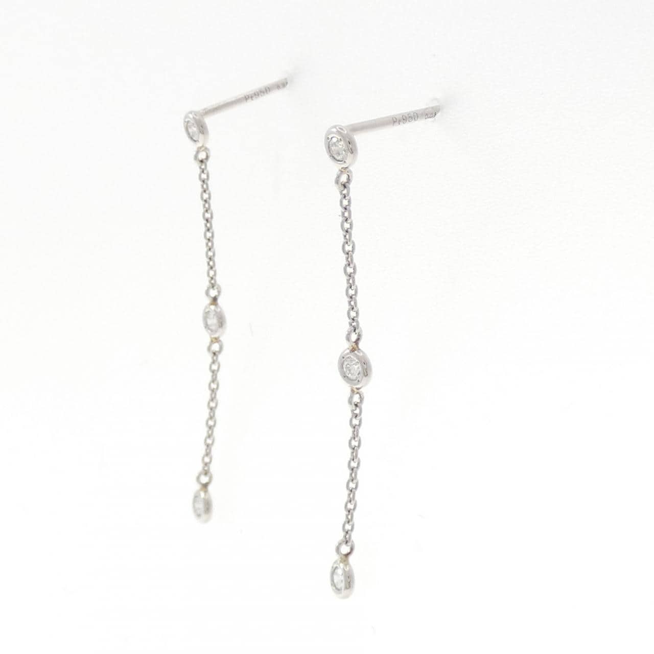 PT950/PT900 ダイヤモンド ピアス 0.08CT