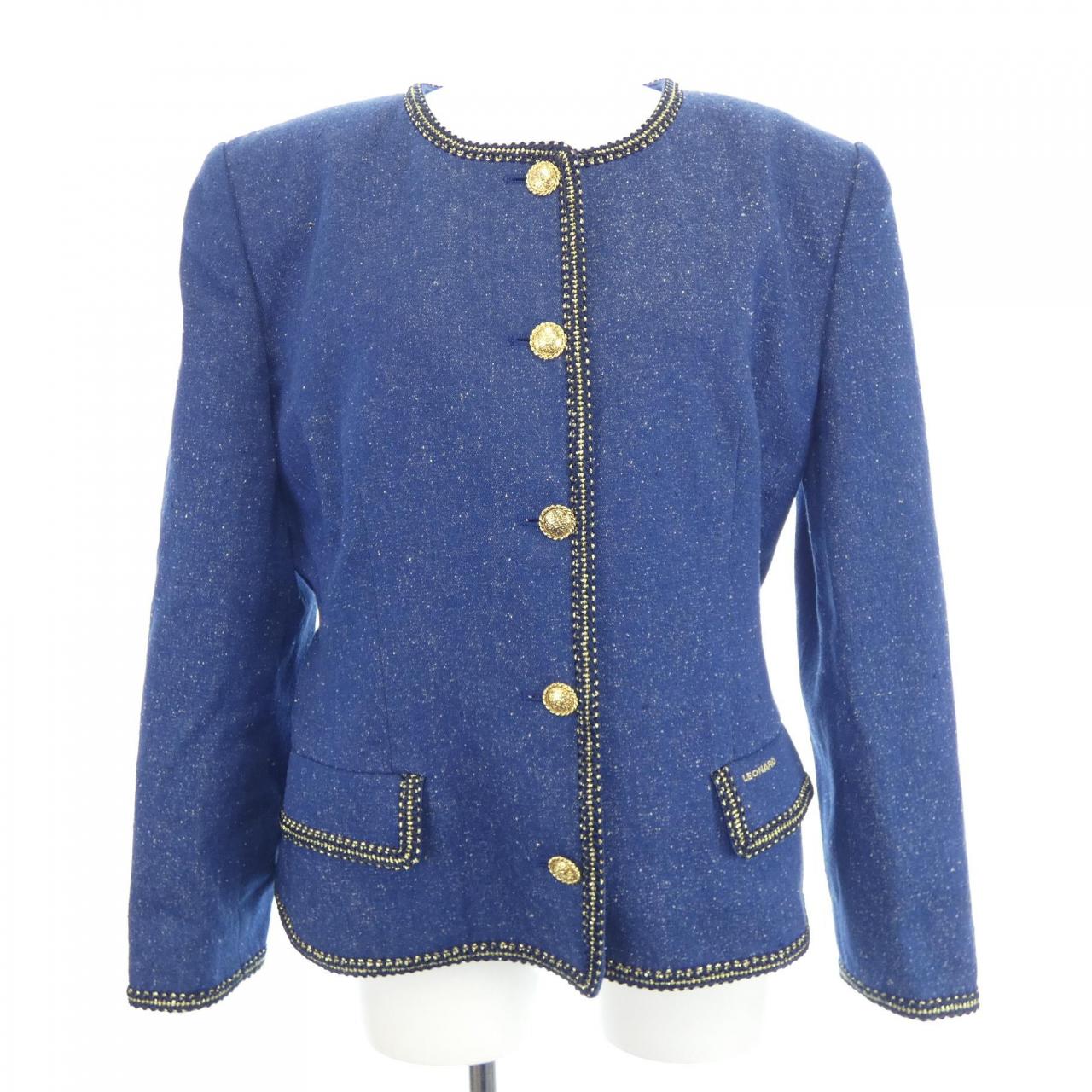 【ヴィンテージ】レオナールファッション LEONARD FASHION ノーカラージャケット