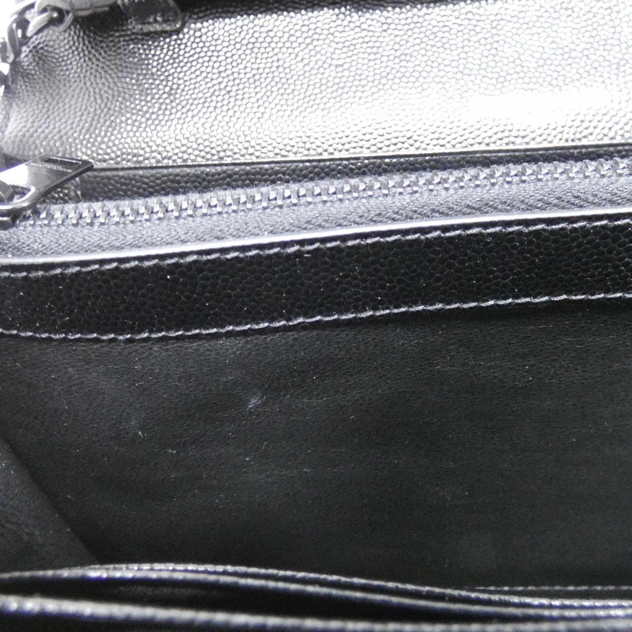 サンローラン 377828 BOW05 チェーンウォレット