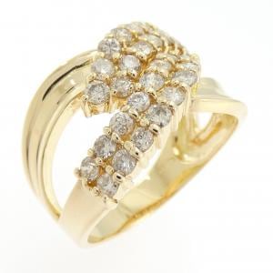 K18YG ダイヤモンド リング 1.00CT