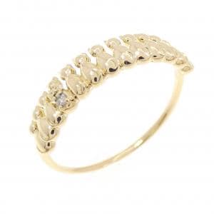 K18YG キャット ダイヤモンド リング 0.01CT