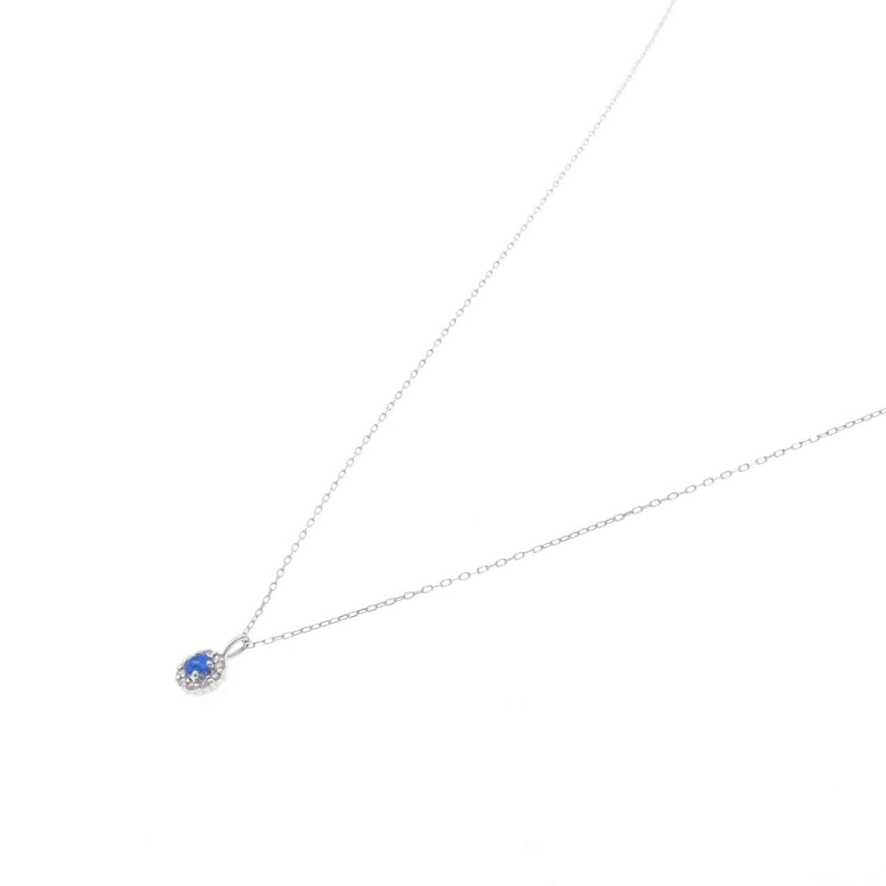 【新品】PT900 アウイナイト ネックレス 0.03CT