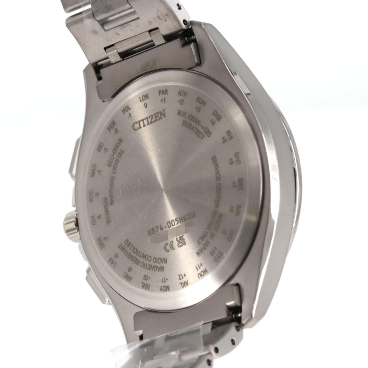 【新品】シチズン アテッサ 電波時計 H874-005HK0B/BY1000-51L TI ソーラークォーツ
