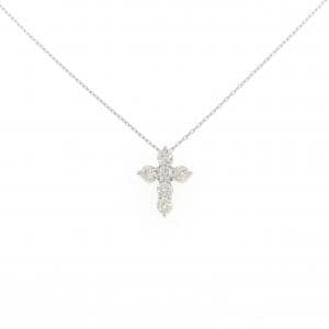 PT900/PT850 クロス ダイヤモンド ネックレス 0.30CT
