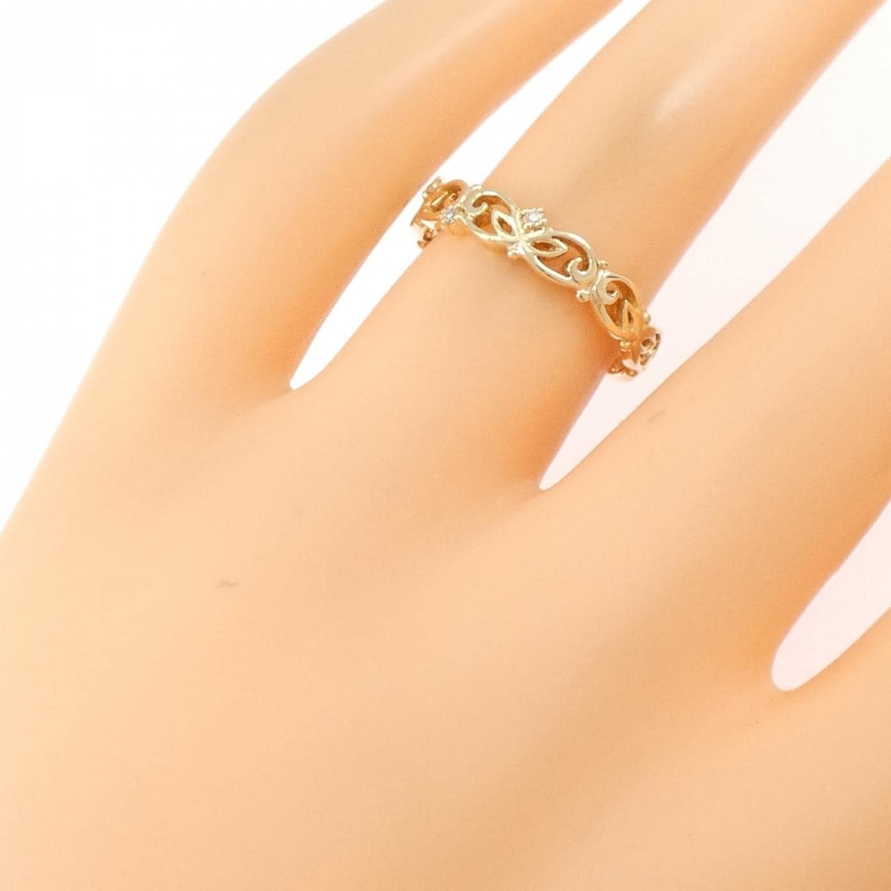 アガット ダイヤモンド リング 0.02CT