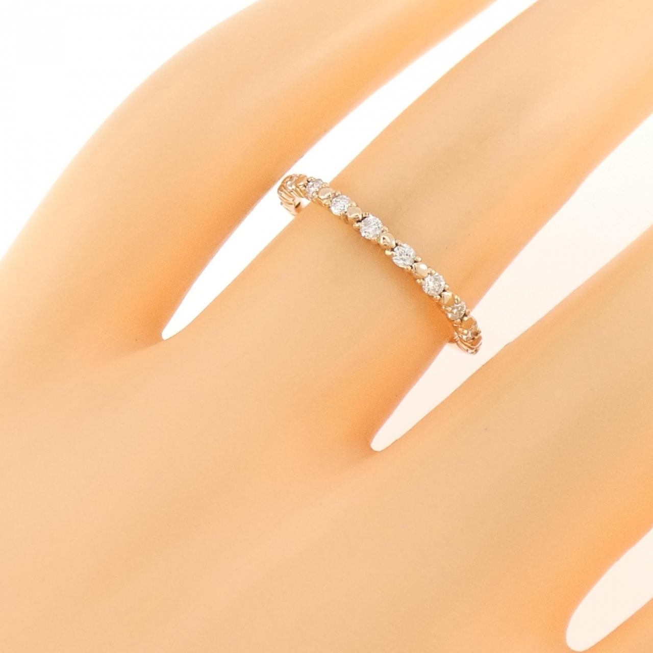 K18PG ダイヤモンド リング 0.21CT