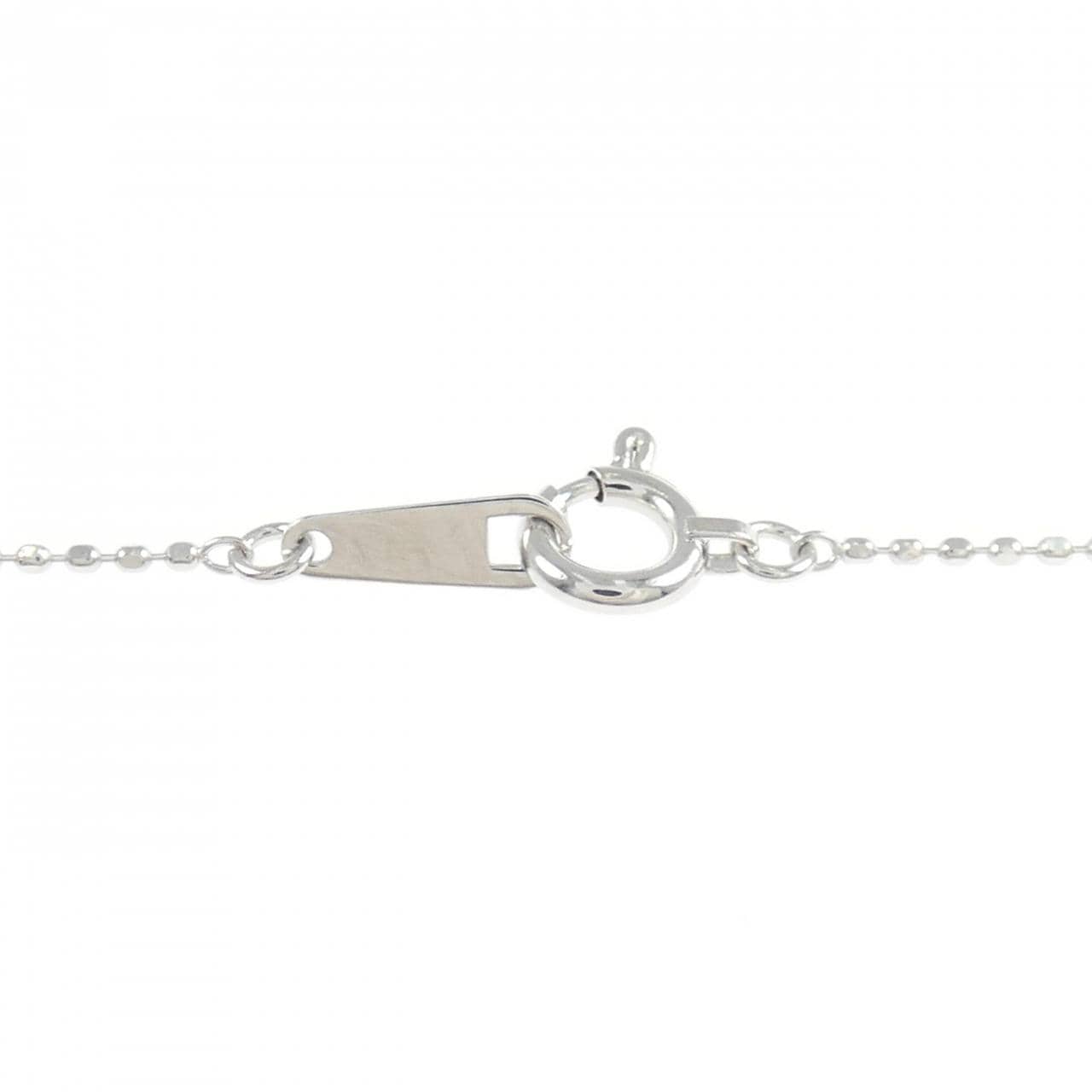 K18WG クロス シトリン ネックレス