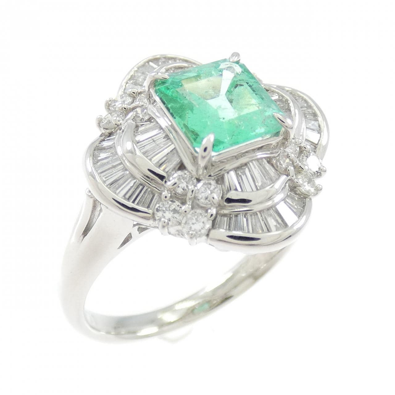 PT900 エメラルド リング 1.01CT