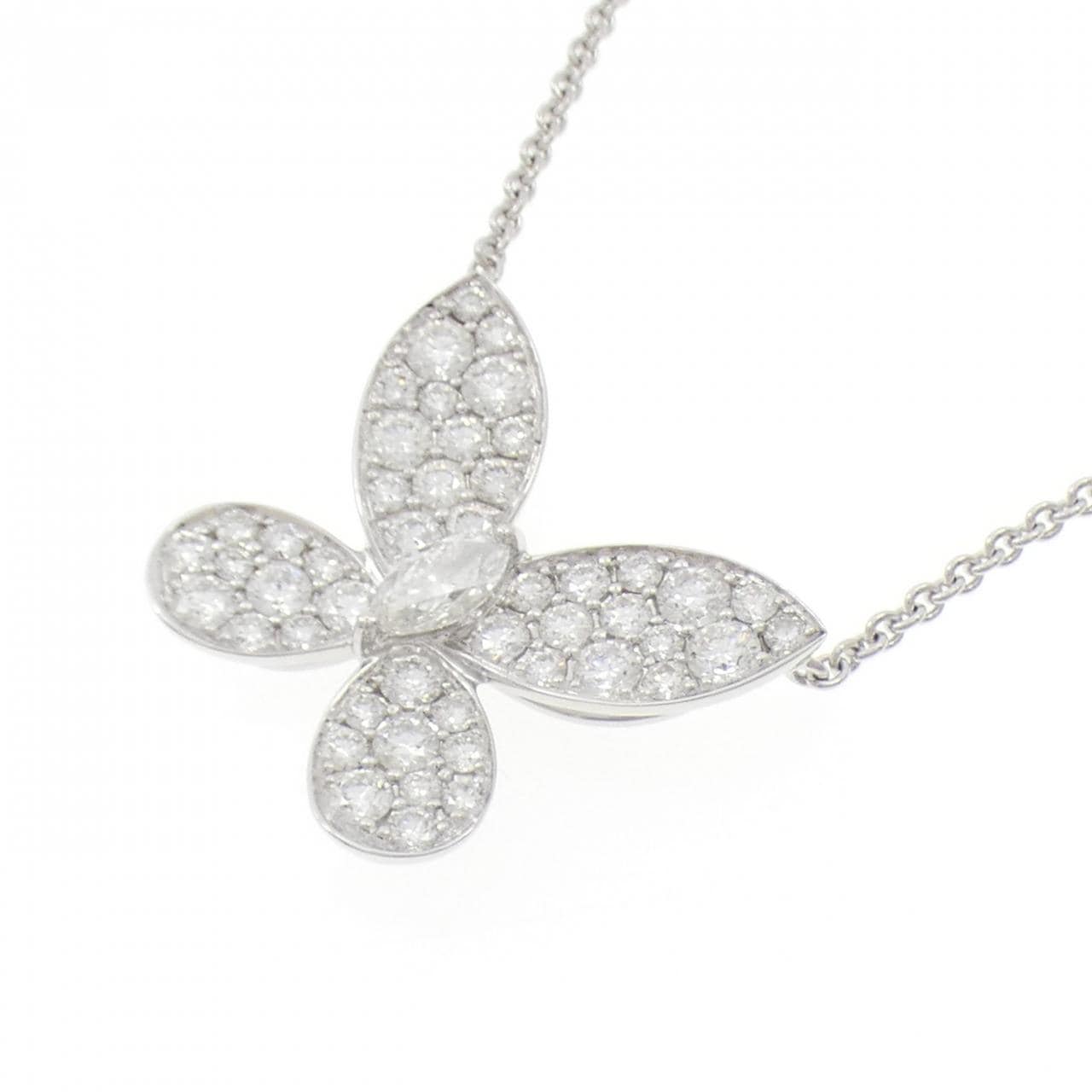 グラフ パヴェ バタフライ ネックレス