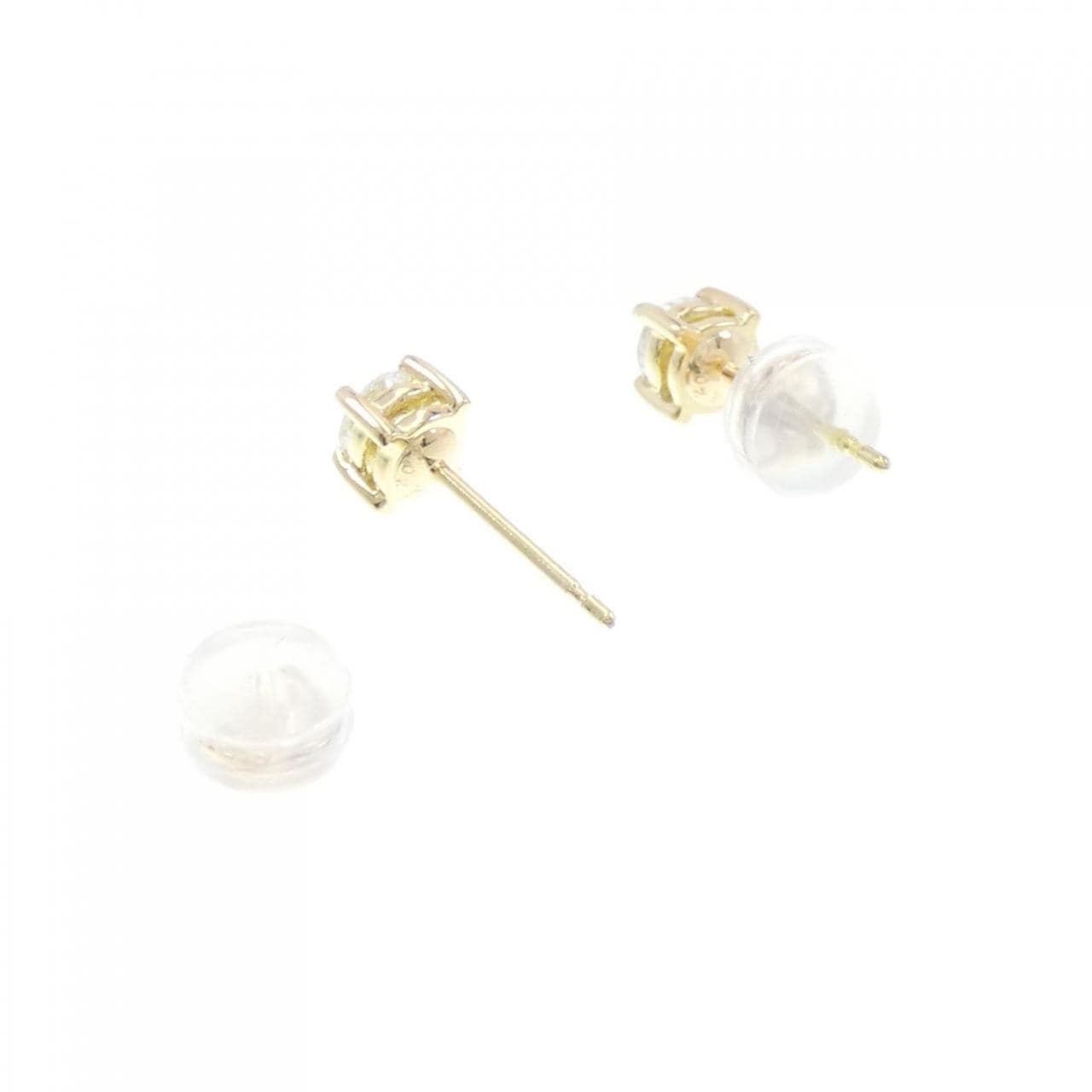 [BRAND NEW] K18YG Diamond Earrings 0.209CT 0.206CT F VS2 Good