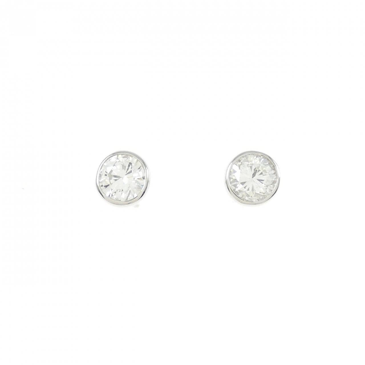 【リメイク】PT ダイヤモンド ピアス 0.30CT