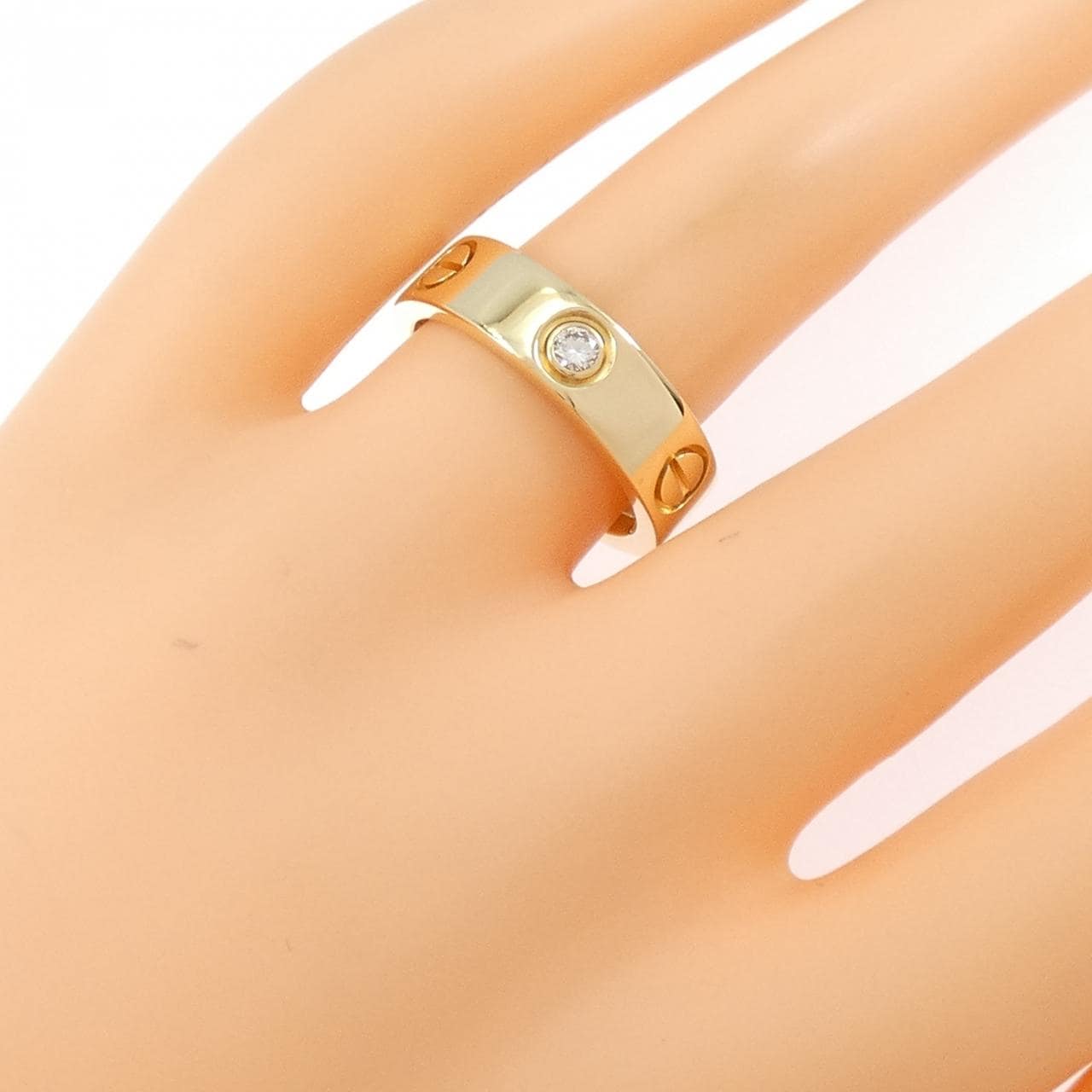 カルティエ ラブ ハーフダイヤ リング