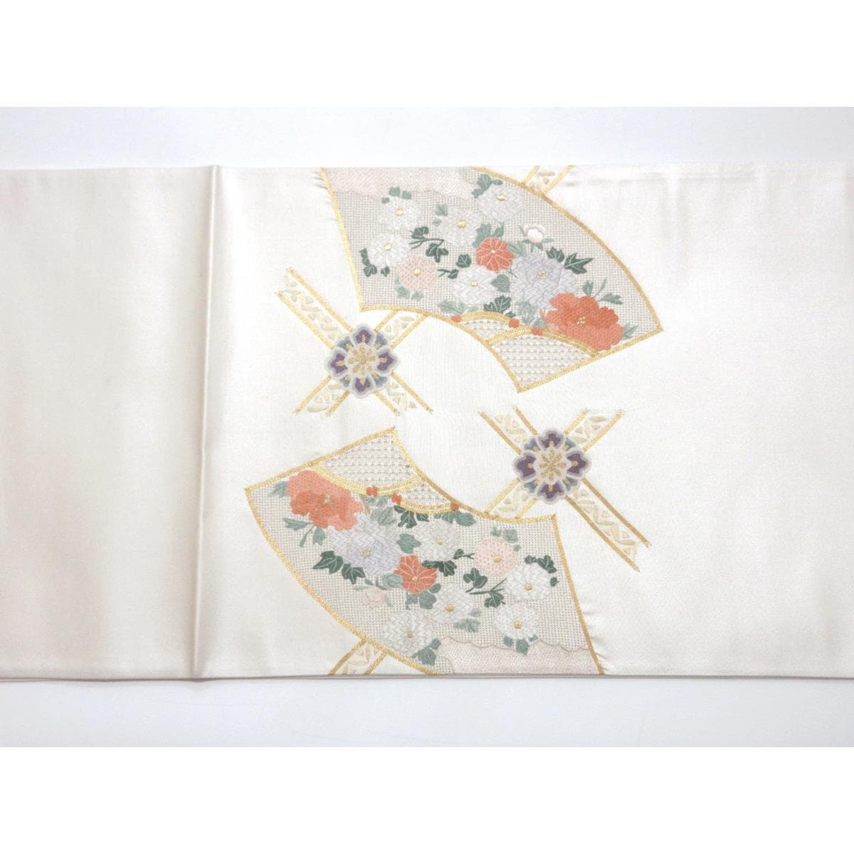 【未使用品】袋帯　引箔　刺繍加工
