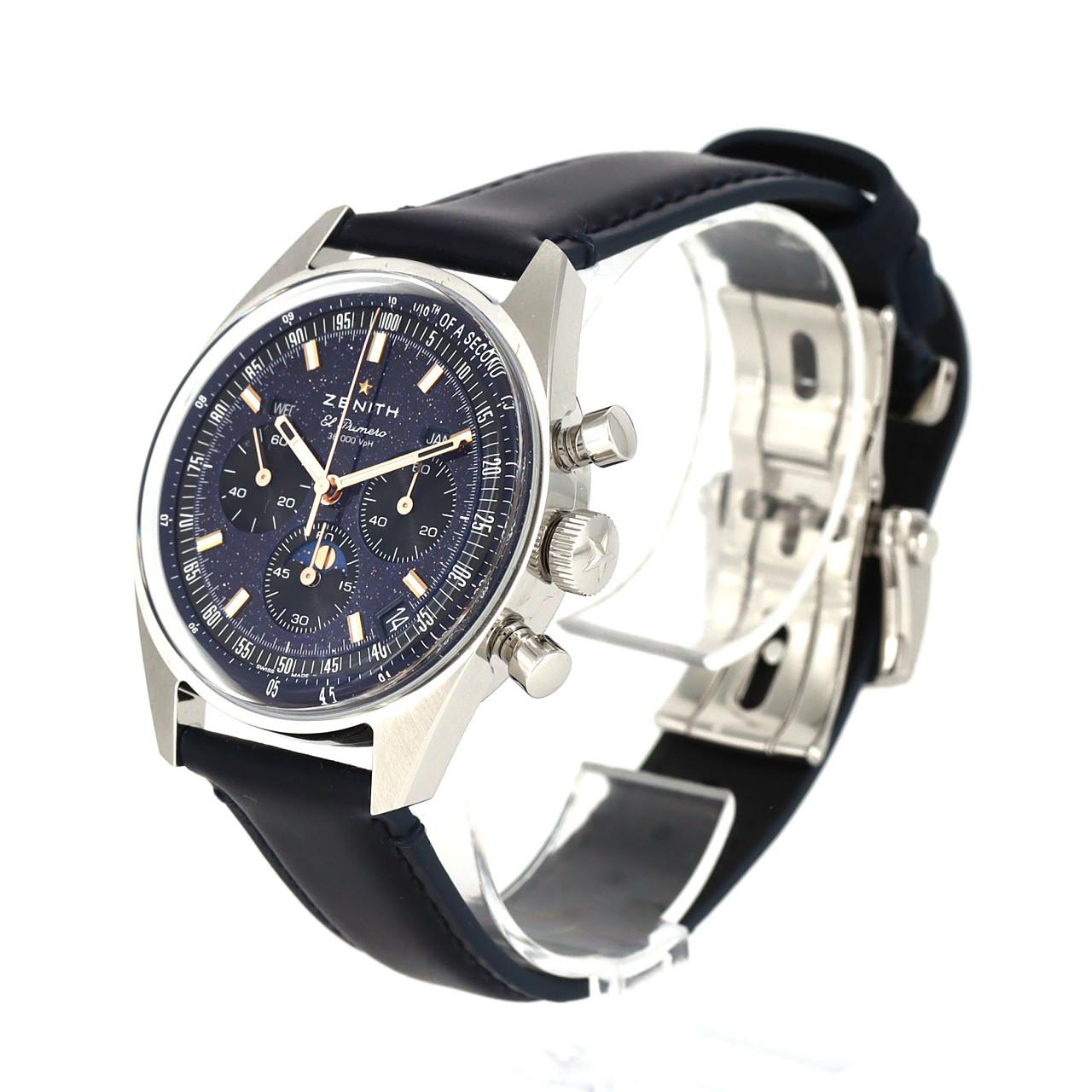 ゼニス クロノマスターオリジナルトリプルカレンダーアベンチュリン LTD 03.3402.3610/53.C917 SS 自動巻