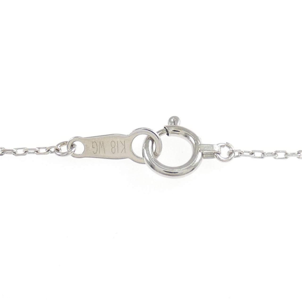 K18WG ダイヤモンド ネックレス 0.23CT