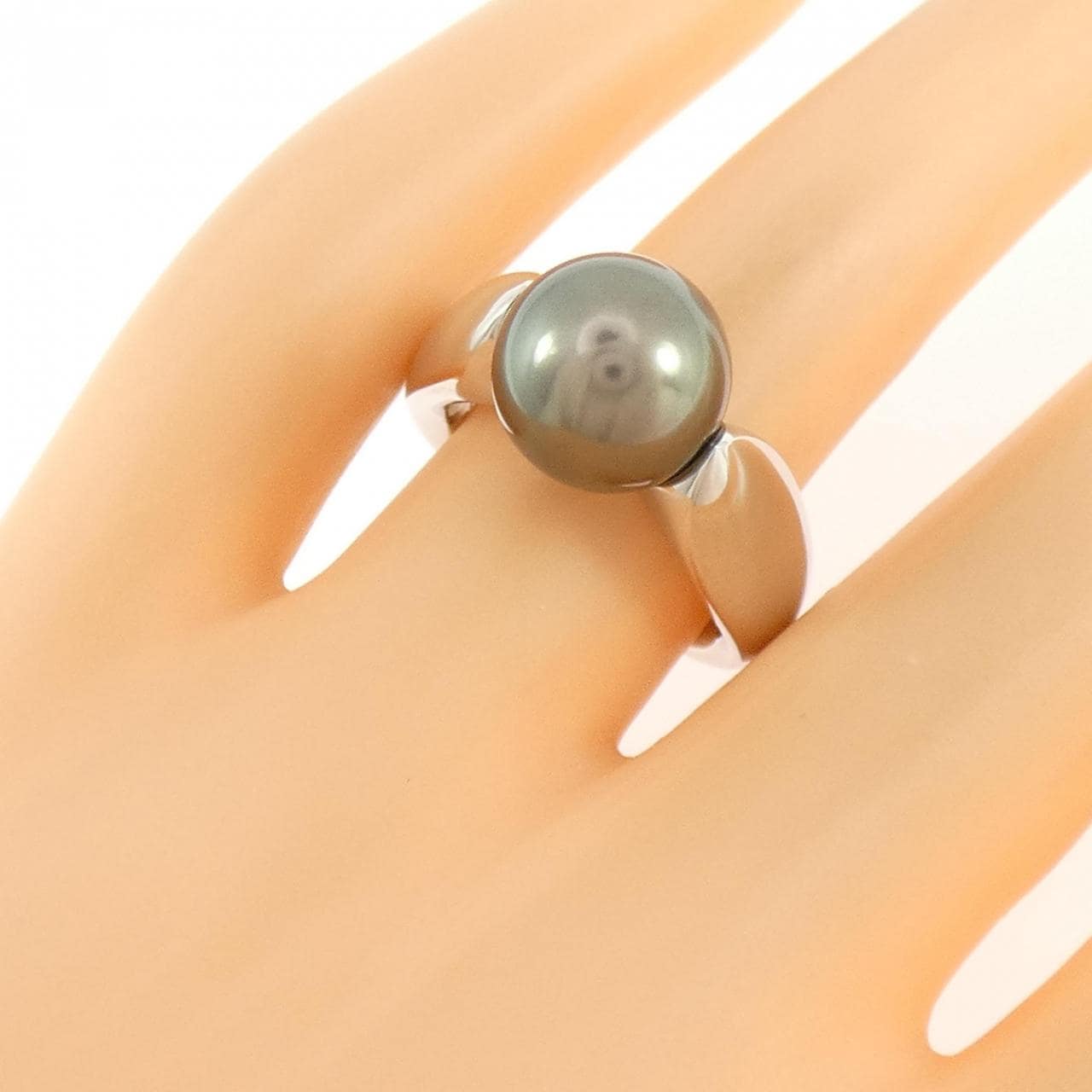 ミキモト 黒蝶パール リング 10.5mm