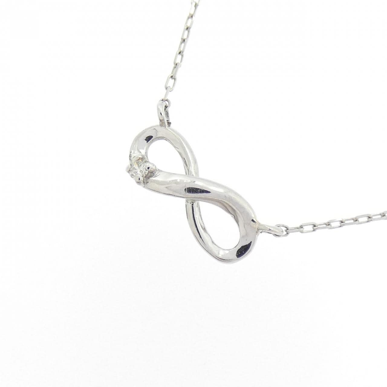 PT900/PT850 Diamond Necklace 0.01CT