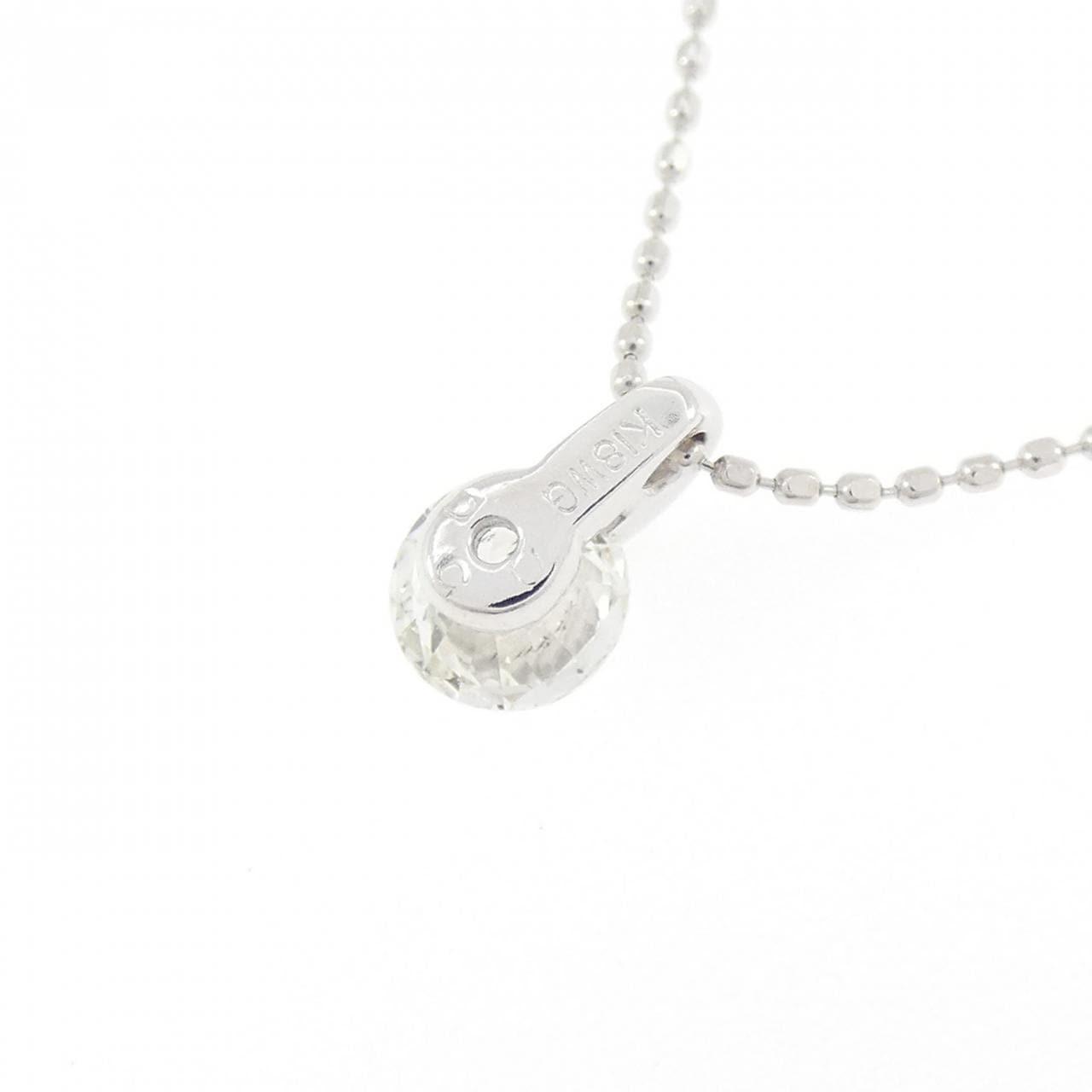 K18WG ダイヤモンド ネックレス 0.50CT