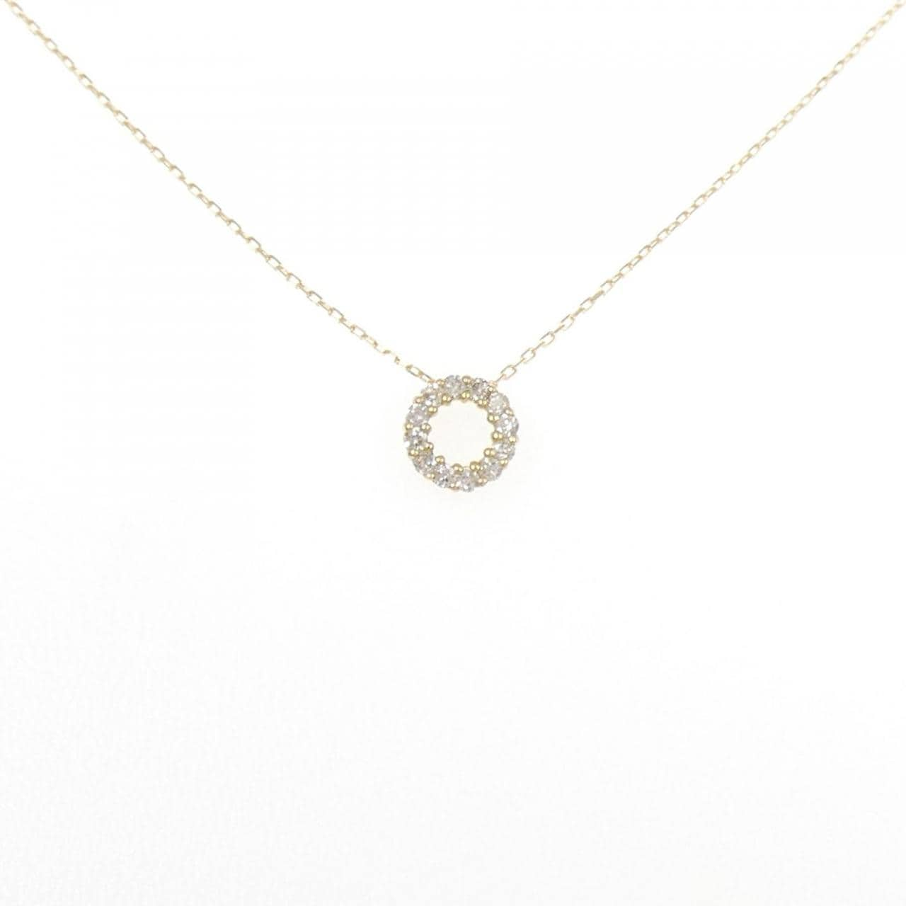 [BRAND NEW] K18YG Diamond necklace 0.10CT