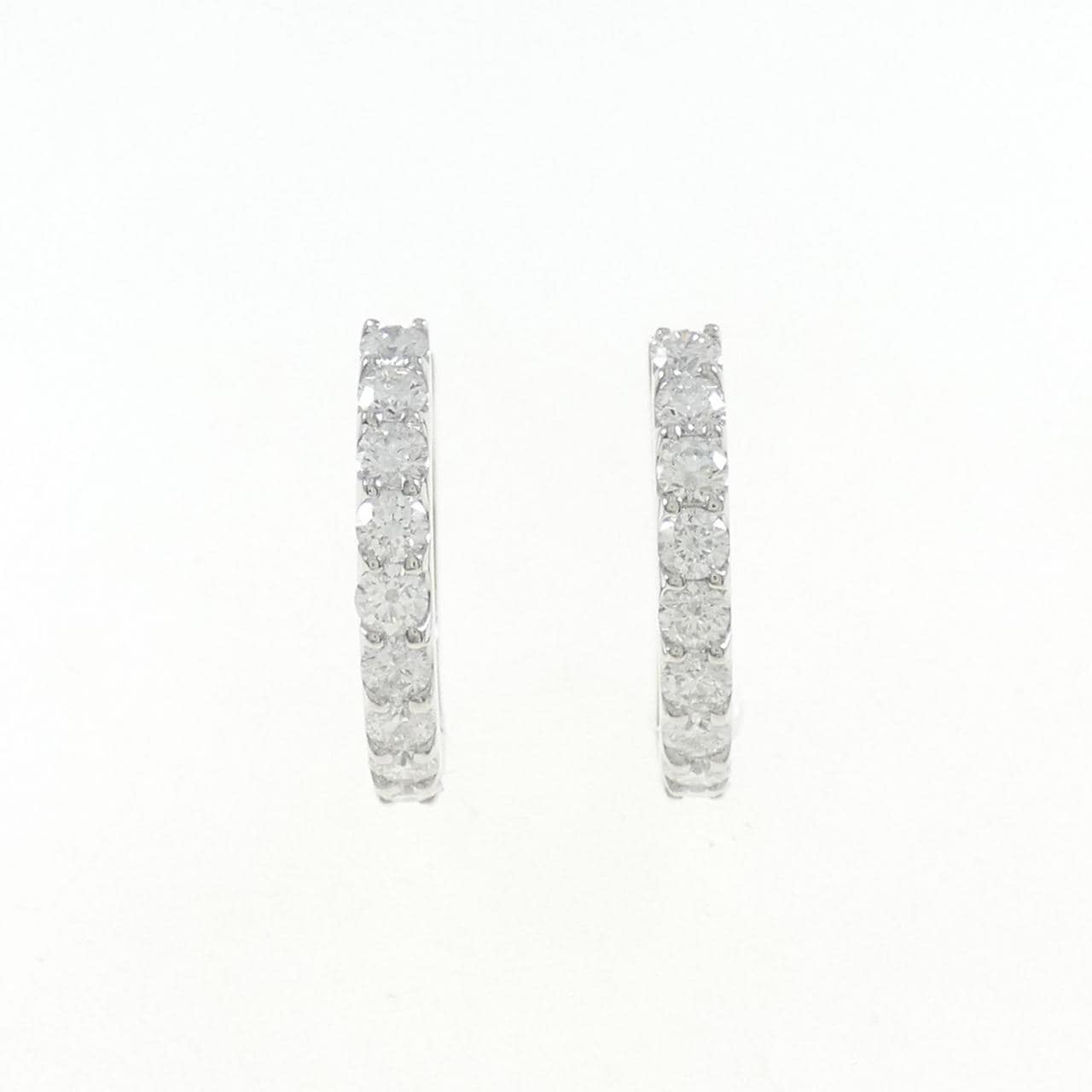 [新品] PT钻石耳环 1.001 克拉