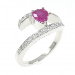 PT ルビー リング 0.55CT
