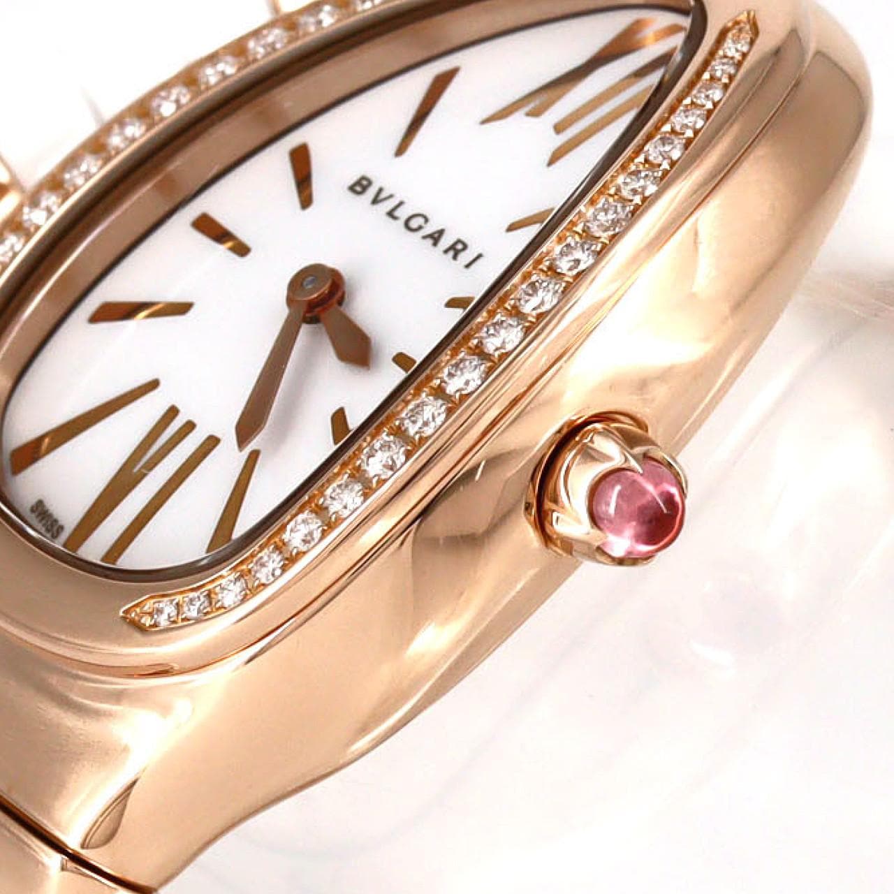 ブルガリ セルペンティスピガ セラミックxPG/D･ブレスD Sサイズ SPP35G/SPP35WGDWCGD1.1T PG･RG クォーツ